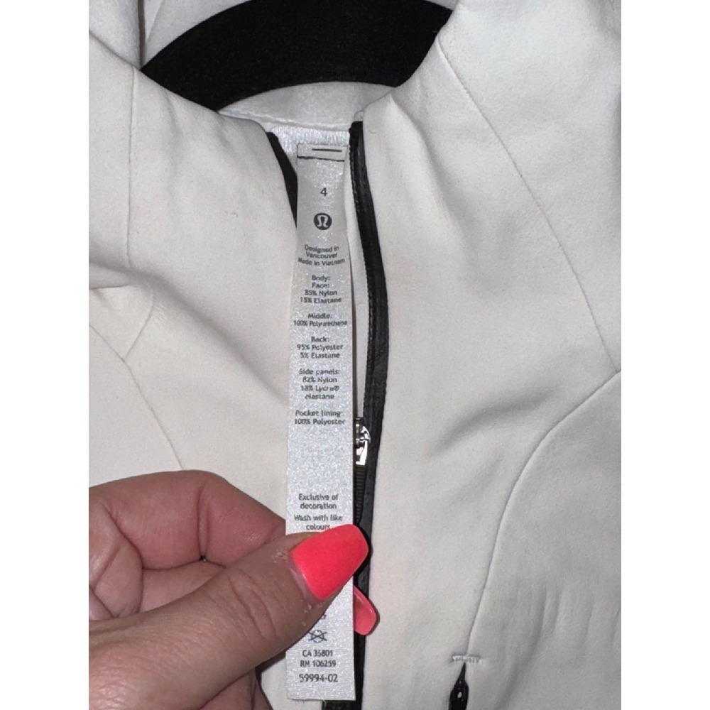 Lululemon Cross Chill Jacket *Repelshell Bone Siz… - image 7